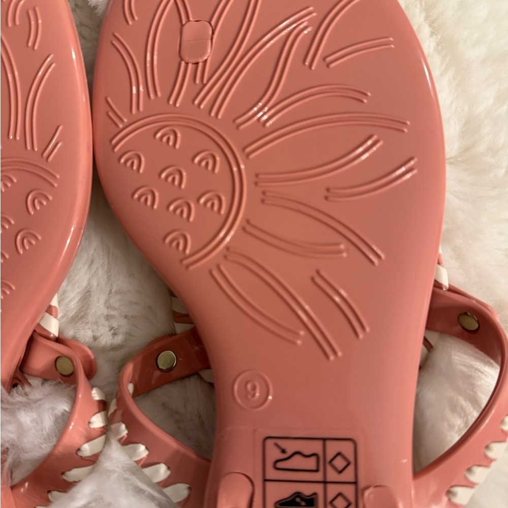 Never worn Jack Rogers Pink and White Georgica Sandals - Picture 6 of 6